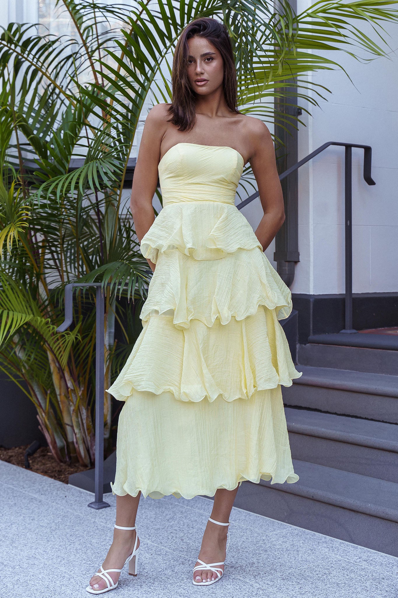 Strapless fashion sundress