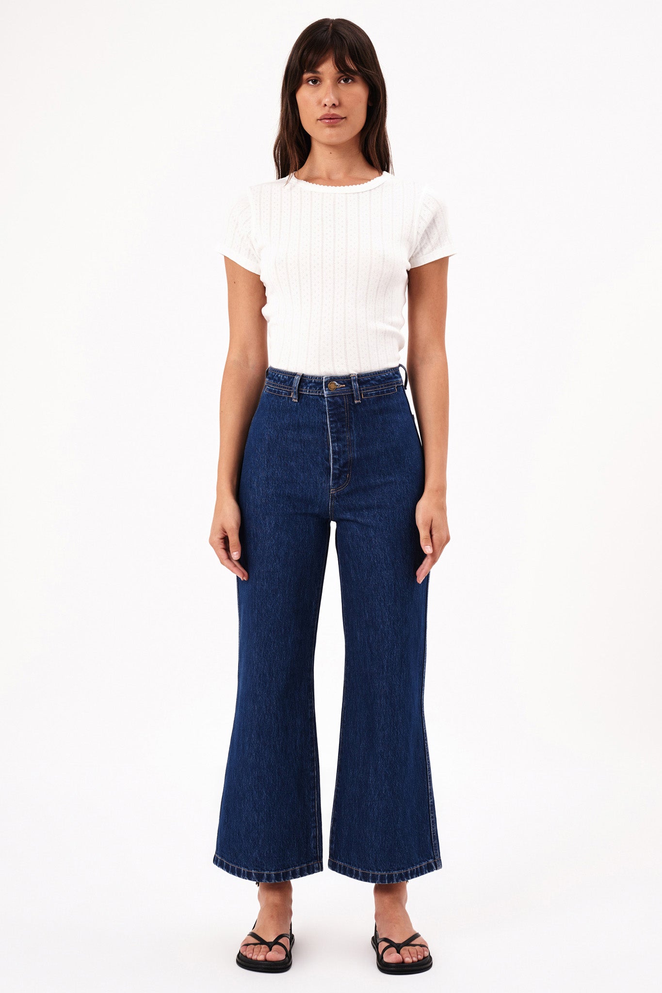 Shop the ROLLA'S Sailor Pant Jeans Stone Organic | Selfie Leslie