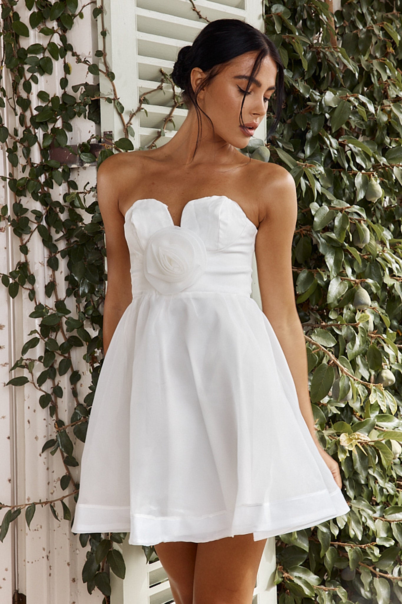 Strapless A Line Dress