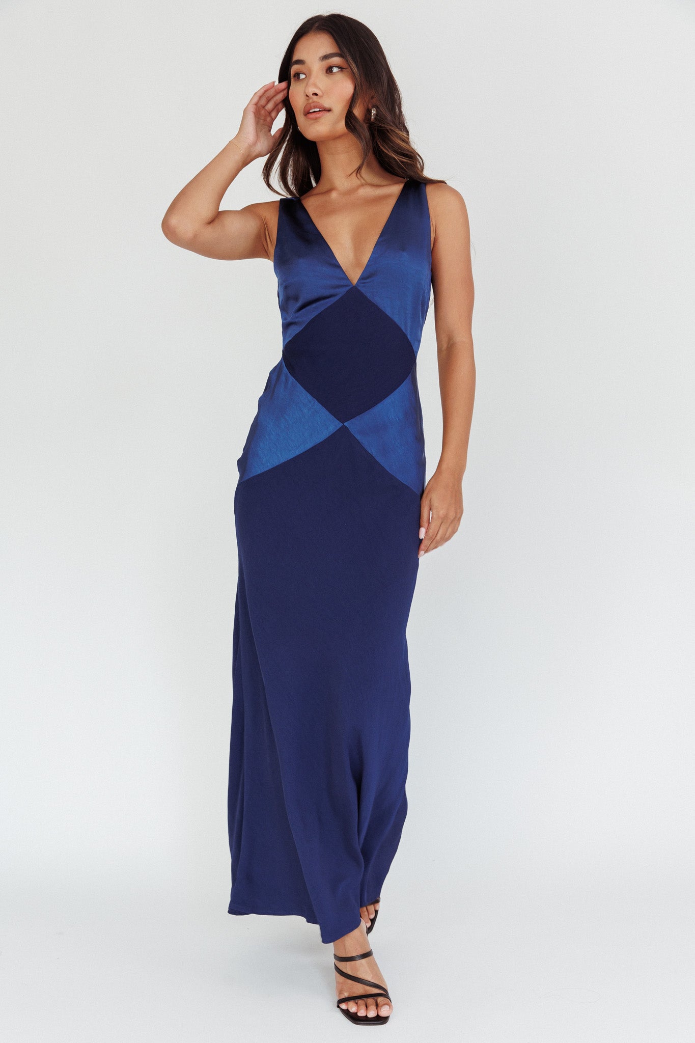 Lucky day maxi shops dress in navy