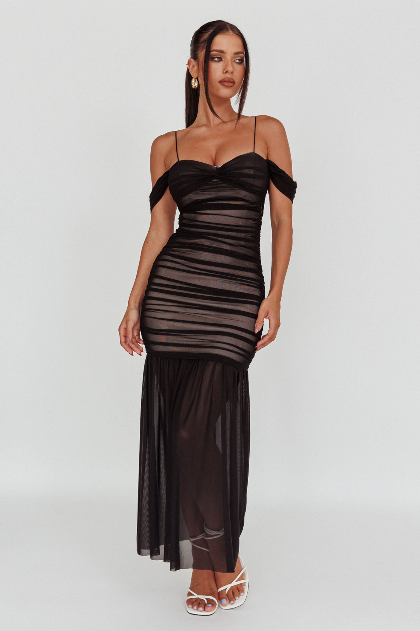 Mesh Dresses | inc Black, Ruched & White Mesh Dresses | Femme Luxe UK