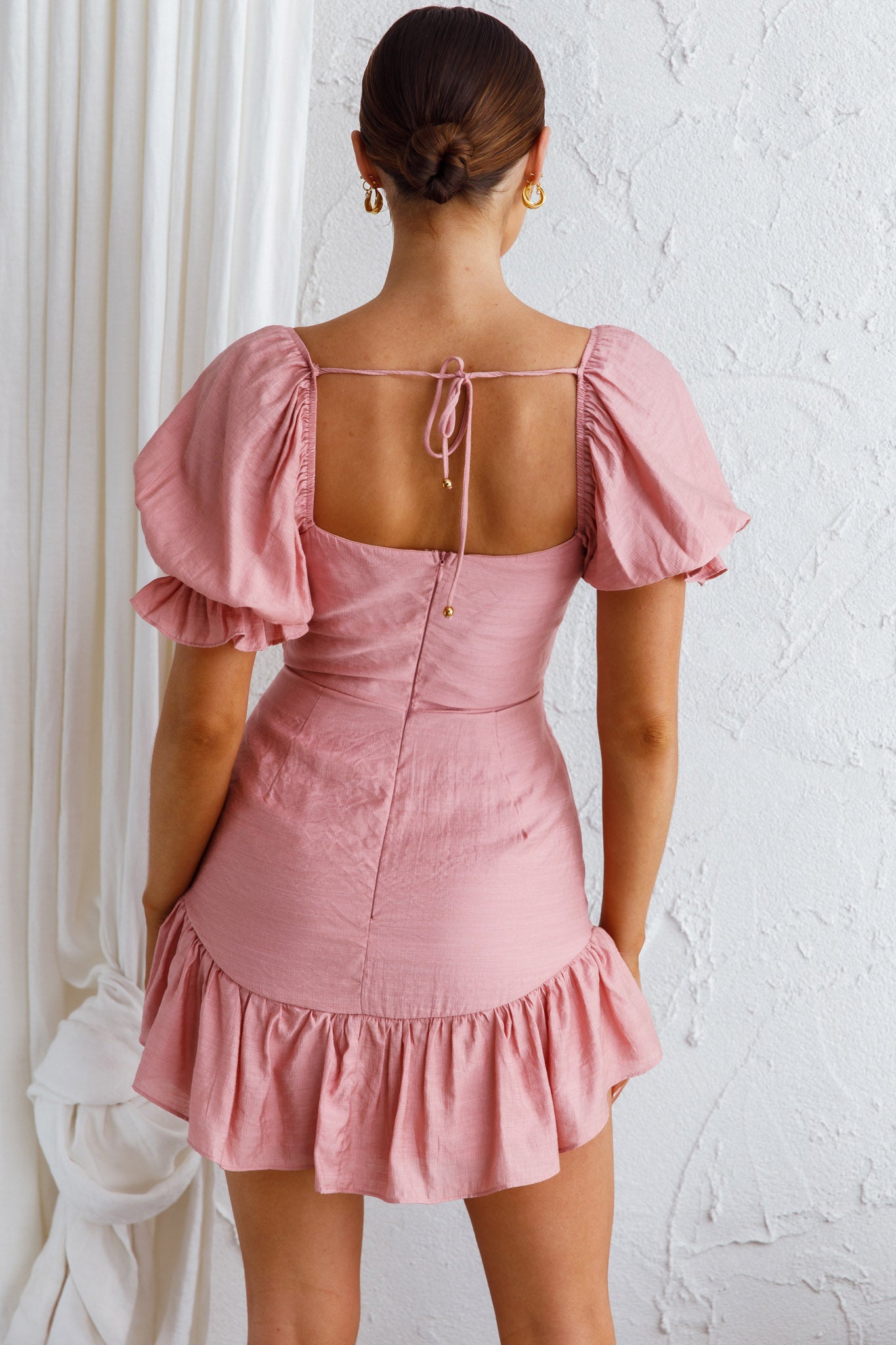 Baby Frill Dress - blush pink