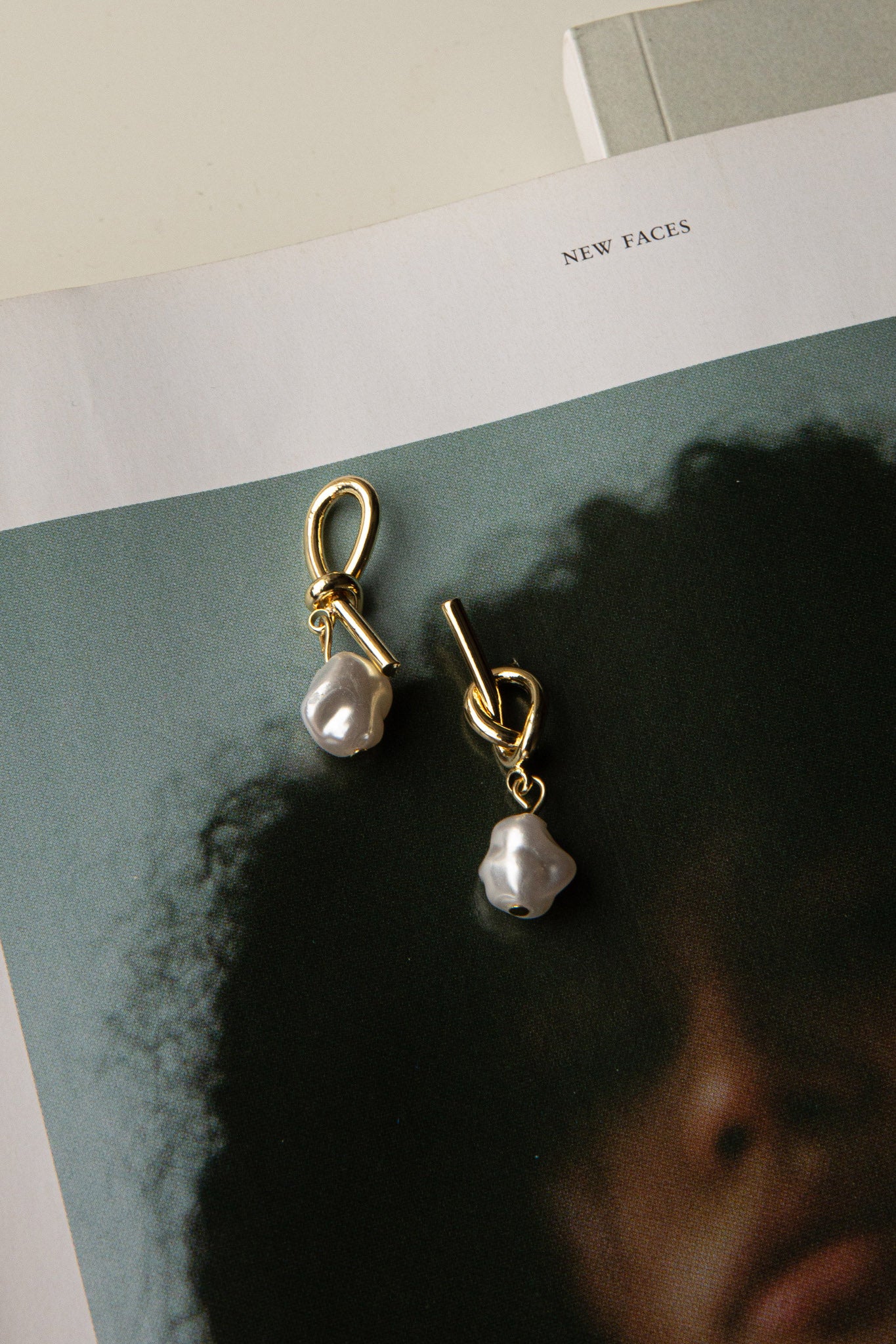 Shop the Ariel Pearl Drop Earrings Gold