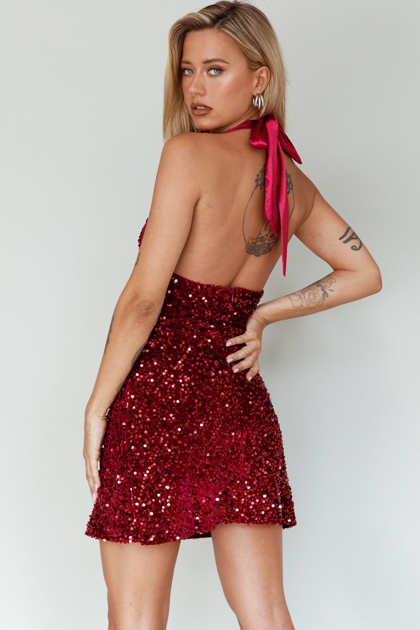 Merlot 2024 sequin dress