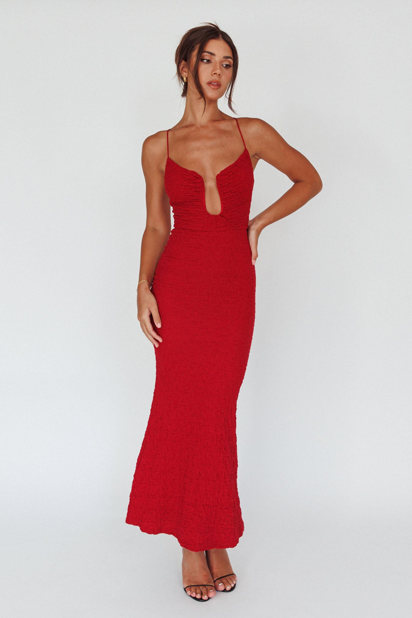 Wine deals red midi dress