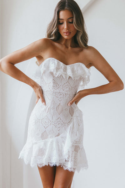 Little White Lace Dress – Kickin K Boutique