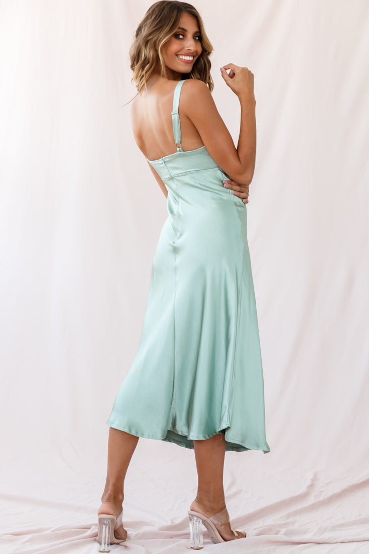Selfie LESLIE Women s Satin Midi Dress